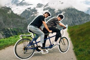 Bicicleta Tandem 3 Plazas