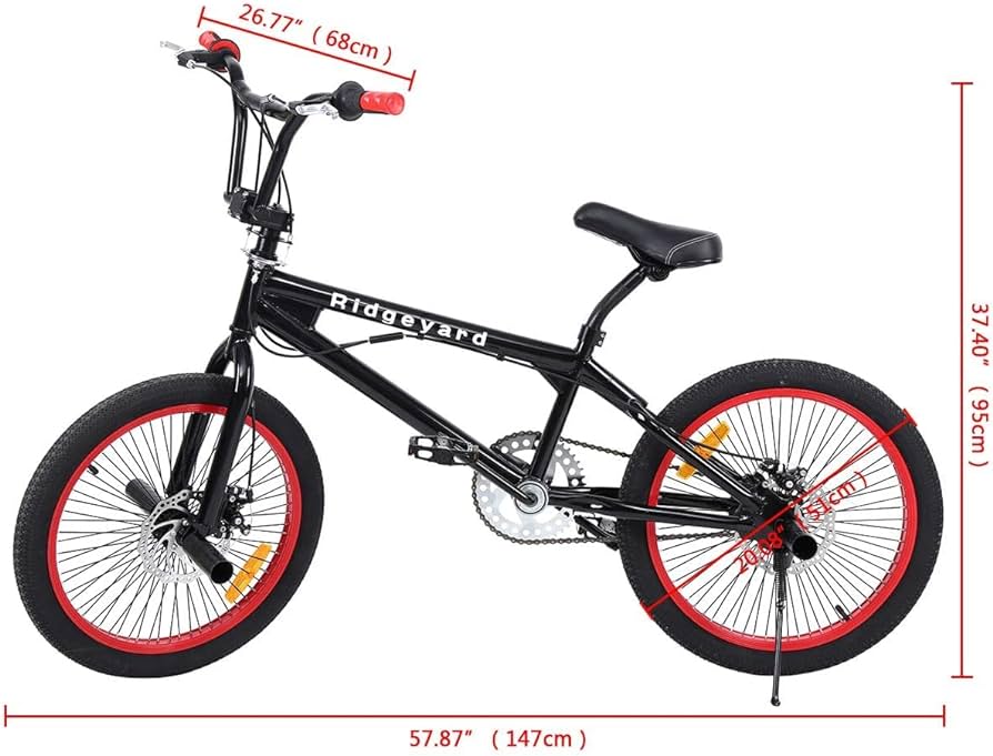 pulgadas bmx