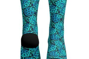 Calcetines Estampados Con Dibujos De Bicicletas